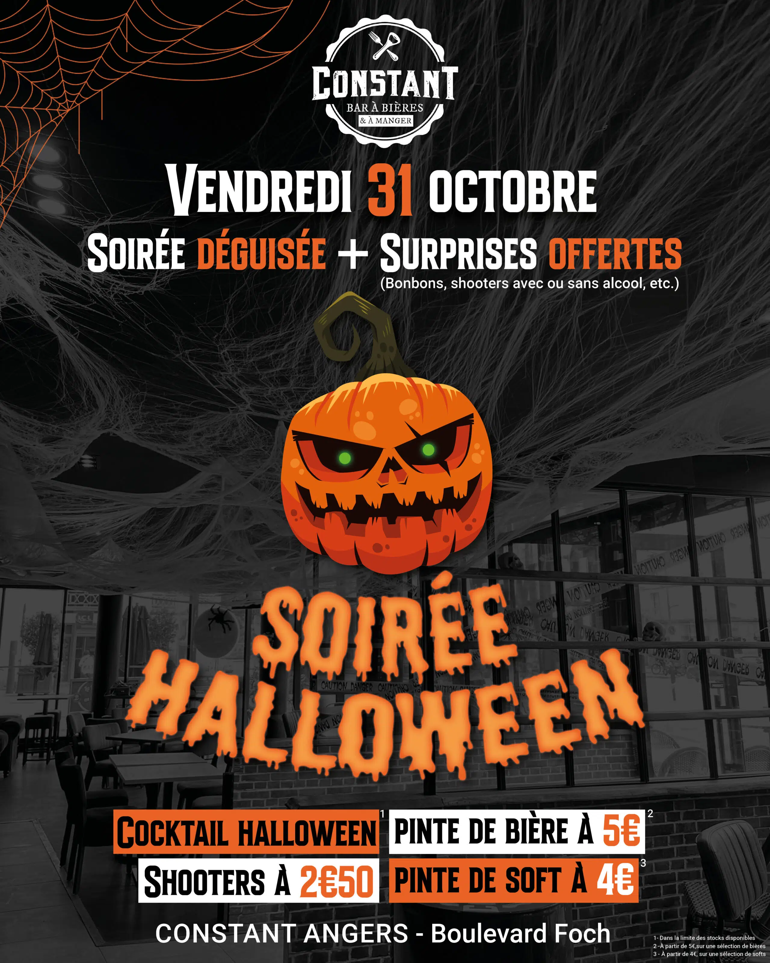 Publication réseaux sociauux halloween 2025